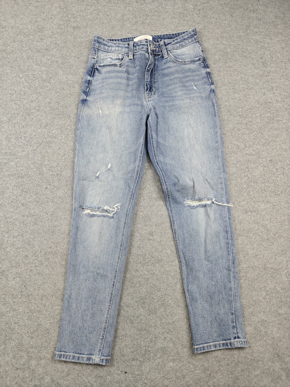 Vervet Blue Jeans Womens 26 Blue Light Wash Skinny High Rise Distressed Denim
